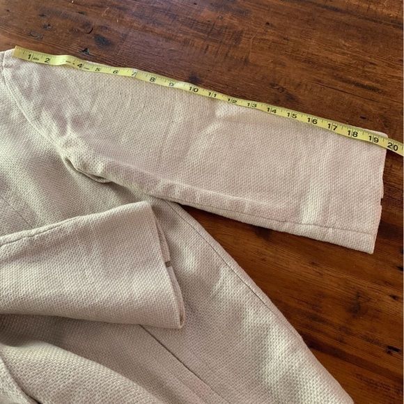 Eileen Fisher Linen Mandarin Collar Button Down Jacket Sz PS - Picture 5 of 9